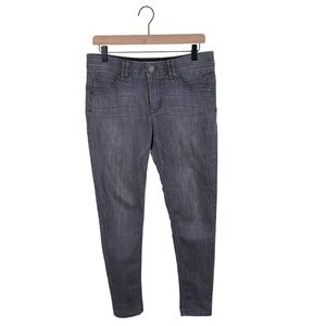 Democracy Ab Technology Gray Denim Skinny Jeans Women's Size 8 Mid Rise Stretch